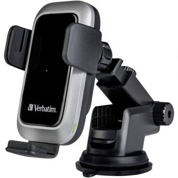 Verbatim FWC-03 Pro Qi Fast Wireless Autoladegerät retail Smartphone Negro USB Cargador inalámbrico Auto
