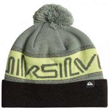 Gorro Quiksilver Summit Beanie para Hombre en color verde claro y negro, modelo estándar