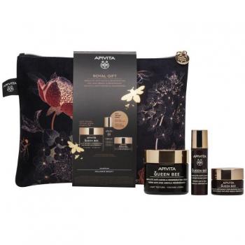 Apivita Queen Bee Holistic Age Defense Set - Crema Ligera 50ml, Sérum 10ml, Crema de Noche 15ml