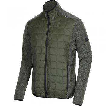 Regatta Chilton III Lightweight Water Repellent Hybrid Forro Polar, Hombre, Verde Oscuro, S