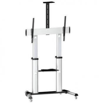 Soporte de TV Reflecta 100VC - Aluminio Negro y Plata, Pantallas de 60 a 100, VESA hasta 1000x600 mm