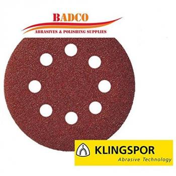 Klingspor Disco Abrasivo Autoadhesivo 125mm PS18EK Grano 120 GLS5 8 Orificios/50 Unidades