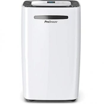 Pro Breeze Deshumidificador 20L, Sensor de Humedad, 4 Modos, Depósito Extraíble y Desagüe Continuo, Pantalla Digital, Temporizador 24h. Seca la Ropa y Elimina la Humedad de Habitaciones Grandes