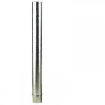 Tubo de Estufa en Acero Galvanizado Ø 120 mm, para Chimeneas y Estufas de Leña, Resistente a Altas Temperaturas, Conducto de Humos