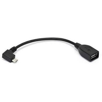 Técnico World Cable OTG 90 grados on the Go adaptador USB 2.0 de tipo A hembra micro usb macho para samsung i9250, 9100, 9220, P7500, P7510, P7310, P7300, S3, I9100, I9103, I997, Note 2, N7100, LT261, XT910, NEXUS 7 y Nokia 810, 90 grados