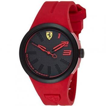 Ferrari Men's Analog Quartz Watch with Rubber Strap 840017