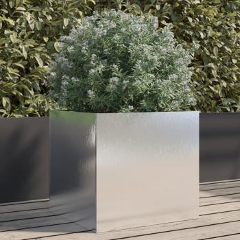 Jardinera de acero corten 42x40x39 cm Color rusty, Negro, Blanco y más