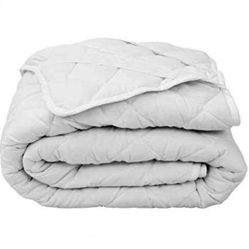 vidaXL Protector de colchón acolchado pesado blanco 140x200 cm