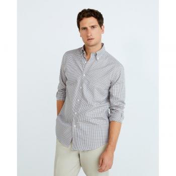 Camisa de hombre casual Mirto cuadros manga larga
