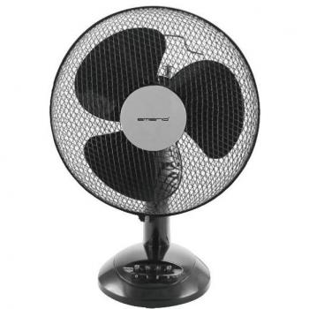 Ventilador de Pie Emerio FN-122397, 40cm, 3 Aspas, 3 Velocidades, Negro