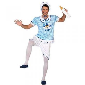 Disfraz Bebé Azul para Hombre Atosa