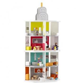 Torre de Madera Sevi 42 x 26 x 90 cm - Impresionante Rascacielos con Detalles Vívidos
