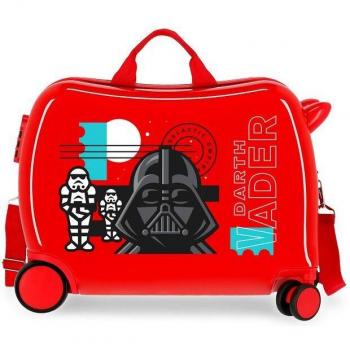 Maleta Infantil Star Wars Galactic Empire 2 Ruedas Multidireccionales Correpasillos ABS Rígida Roja de Cabina 34L