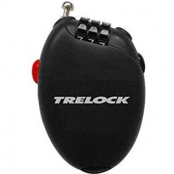 Trelock RK 75 Pocket Retractable Cable Lock - 75cm, 1.6mm Diameter, Combination Security