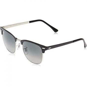 RAYBAN Unisex's 0RB3716 900471 51 Sunglasses, Silver Top Black/Light Gradient Dark Grey