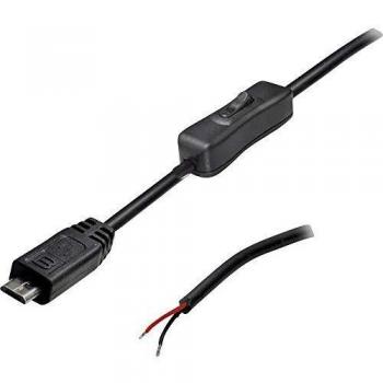Conector Micro USB con Interruptor Negro BKL MUSB 10080116
