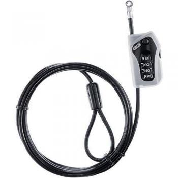ABUS Combiloop 205/200 Black Cable Lock - 200 cm Length, 5 mm Thickness