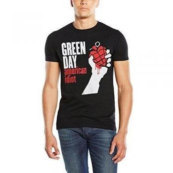 Unisex Black American Idiot Green Day T-Shirt Size S