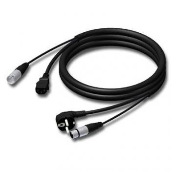 Cable XLR Macho a XLR Hembra con Schuko de 15 metros
