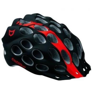 Catlike Whisper - Caparazón de lluvia de ciclismo, color negro / rojo mate, talla LG