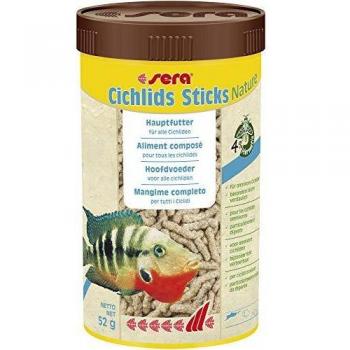 Sera Cichlids Sticks 250 ml 52g Mangime per Pesci Acquario