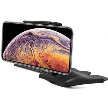 Soporte Móvil para Coche CD, QGECEN Soporte Teléfono Coche Universal 360 ° Rotación para iPhone X 7 Plus Samsung Galaxy S8 + Note 8 Moto LG Huawei Sony HTC