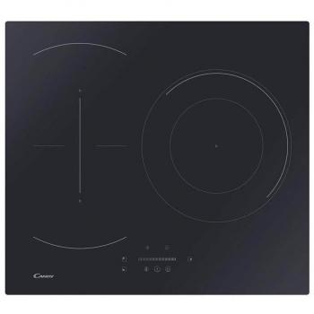 Placa de Inducción Candy C63TPSC/E1, 60cm, 3 Zonas de Cocción, Función Flex, 7400W, Negro