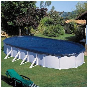 Cubrepiscinas Gre CIPR451P Polietileno Ø 4,6 m Negro - Cubierta de invierno para piscina de 540 cm