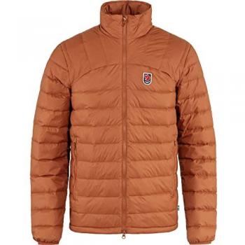Chaqueta de abrigo Fjällräven Expedition Pack Down naranja terracota, tamaño S, acolchada, ligera, resistente al agua, con capucha ajustable y múltiples bolsillos