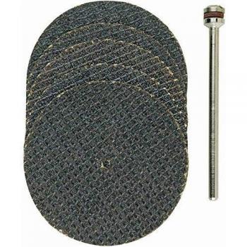 Proxxon 2228818 2228818-Set 5 discos reforzados 38 mm + vástago, 0 W, 0 V, Metal