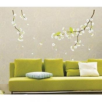 Ambiance-Live - Vinilo adhesivo decorativo para pared , Peral con flores