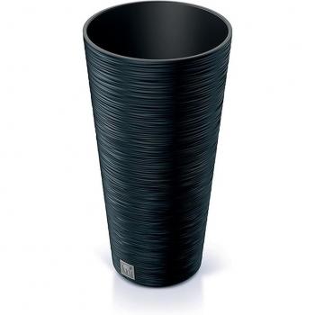 Macetero Prosperplast FURU Color Cemento con Depósito 25x25x48cm - 7,5L