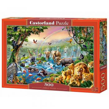 Puzzle Castorland Río de la Jungla, 500 Piezas - Adultos - Naturaleza y Paisaje