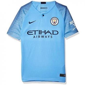 NIKE 2018/19 Manchester City FC Stadium Home - Camiseta para niño, Unisex, Color Azul/Midnight Navy, FR