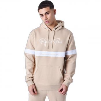 Signature Hoodie with White Stripe Project X Paris Beige XL