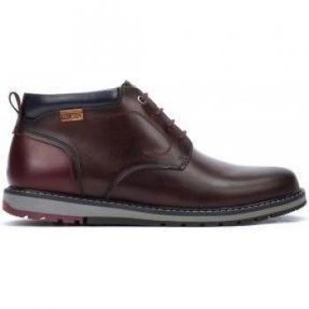Pikolinos Men's Burton Lace-Up Boots - Brown Casual Leather Boots, Size: 11 US Men