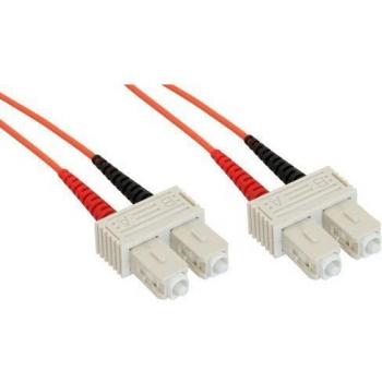Cable de Fibra Óptica Duplex SC/SC 50/125µm OM2, 10m LSOH