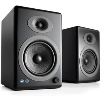 Audioengine HD3 60W Wireless Powered Desktop Speakers | Built-in USB 24-Bit DAC & Analog Amplifier | aptX HD Bluetooth, USB, RCA and 3.5mm inputs | Cables included