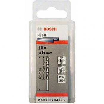 Bosch 2 608 597 241 - Pack de 10 brocas para carrocerías HSS-R, DIN 1897