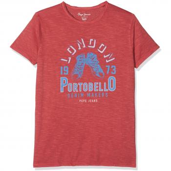 Pepe Jeans Fancy Teen PB501497, Camiseta para Niños, Rojo