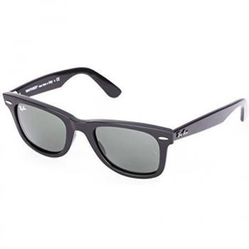 Ray-Ban Unisex Original Wayfarer Sunglasses, Black/G- Classic Green