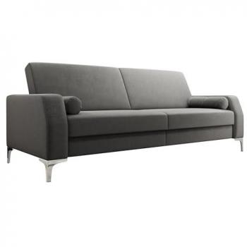 Sofá-cama Plano 101 con Caja de Ropa de Cama, Gris, 225 x 90 x 87 cm