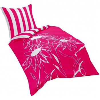 fleuresse Noblesse 112744 Fb. 4 - Juego de fundas para edredón, 135 cm x 200 cm, color rosa