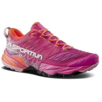 La Sportiva Akasha II Zapatillas de Trail Running para Mujer, Color Rosa/Fucsia, Talla 37.5, Diseño Ligero y Transpirable, Suela Vibram para Tracción Óptima en Terreno Ir
