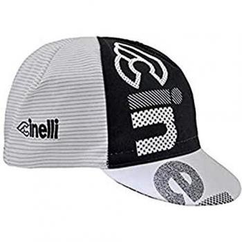 Cinelli Gorra óptica Unisex, Color Blanco/Negro, Talla única