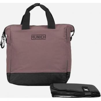 Bolso cambiador organizador Mamma Munich con múltiples compartimentos y bolsillos, modelo MUN20
