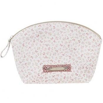 Pasito a Pasito - Neceser Laforet en polipiel beige estampada con flores