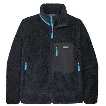 Patagonia Classic Retro-X Men's Fleece Jacket, Black and Blue, Size S
