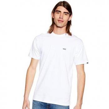 Vans Left Chest Logo T-Shirt - White, Classic Fit, Short Sleeve, Size XL