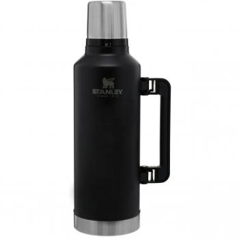 Termo Stanley Classic 2.3L Negro, capacidad de 2.3 litros, aislamiento al vacío, tapa a prueba de fugas, diseño duradero y resistente, ideal para mantener bebidas frías o calientes por horas